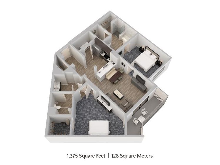 APARTMENT TWO BEDROOMS Room