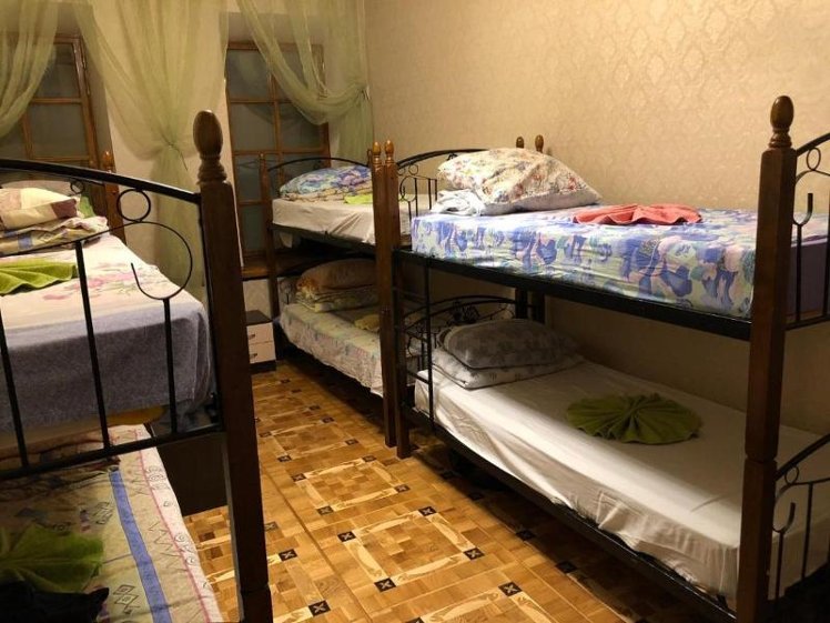 Bed in dormitory MALE ROOM Room