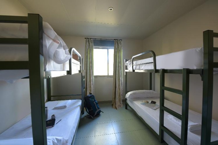 Bed in dormitory BUNK BED WITH SHARED BATHROOM Room