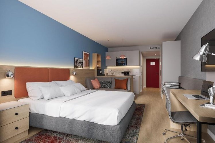 STUDIO QUEEN SIZE BED Room