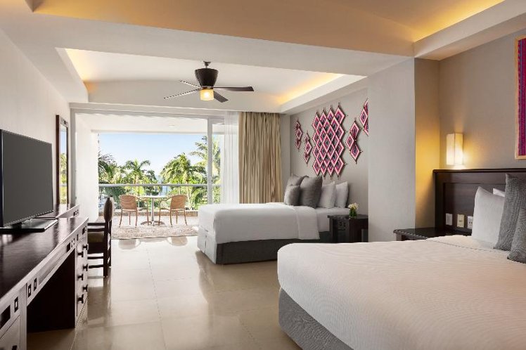 JUNIOR SUITE PARTIAL OCEAN VIEW TWO DOUBLE BEDS Room