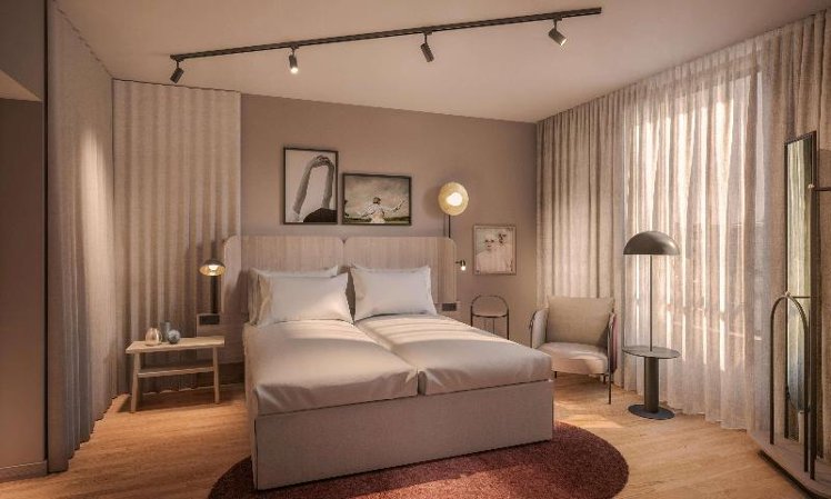 DOUBLE SINGLE USE KING SIZE BED Room