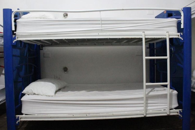 Bed in dormitory BUNK BED WITH SHARED BATHROOM Room
