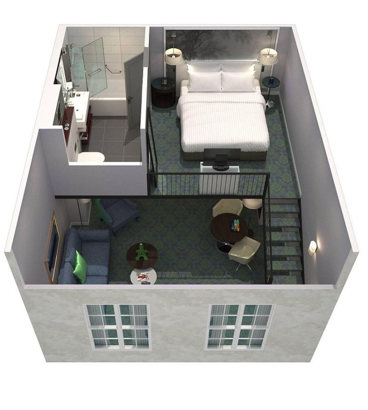 SUITE GARDEN VIEW KING BED Room