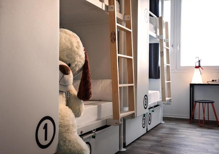 Bed in dormitory FEMALE ROOM Room