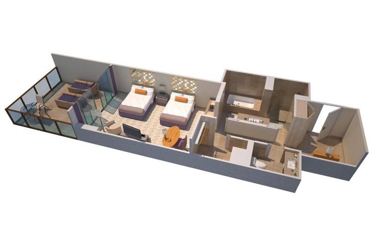 QUADRUPLE DELUXE OCEAN VIEW Room