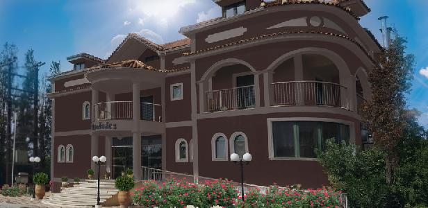 entrance of the hotel